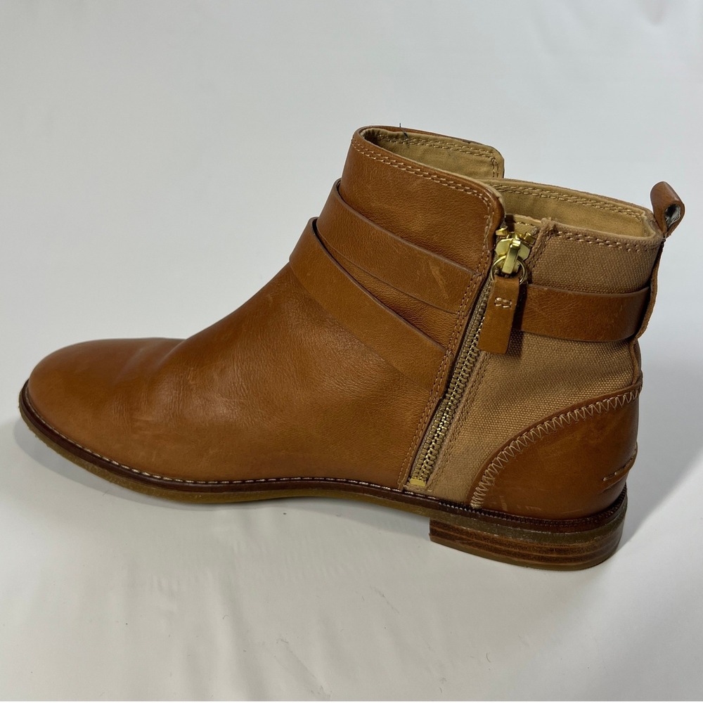 SPERRY Ankle Strap Boots Women's 10 Brown Leather Casual Moto Coastal Prep‎ - Picture 5 of 9